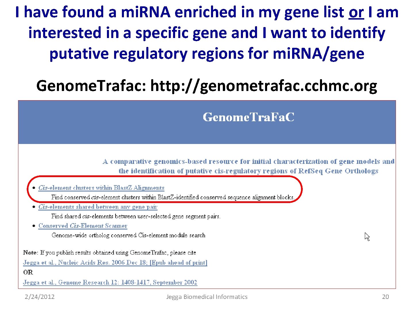 I have found a mi. RNA enriched in my gene list or I am