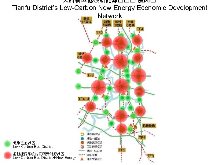 天府新区低碳新能源��� 展网� Tianfu District’s Low-Carbon New Energy Economic Development Network 低碳生态社区 Low-Carbon Eco-District 备新能源系统的低碳新能源社区