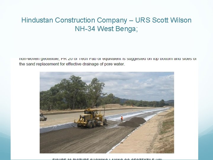 Hindustan Construction Company – URS Scott Wilson NH-34 West Benga; 