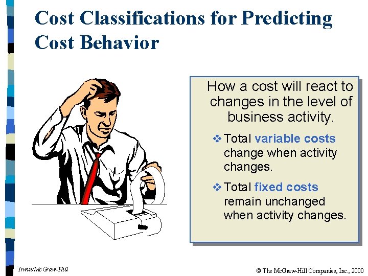 Chapter 2 Cost Terms Concepts and Classifications Comparing