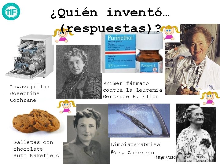 ¿Quién inventó… (respuestas)? Lavavajillas Josephine Cochrane Galletas con chocolate Ruth Wakefield Primer fármaco contra ¿Quién inventó… (respuestas)? Lavavajillas Josephine Cochrane Galletas con chocolate Ruth Wakefield Primer fármaco contra