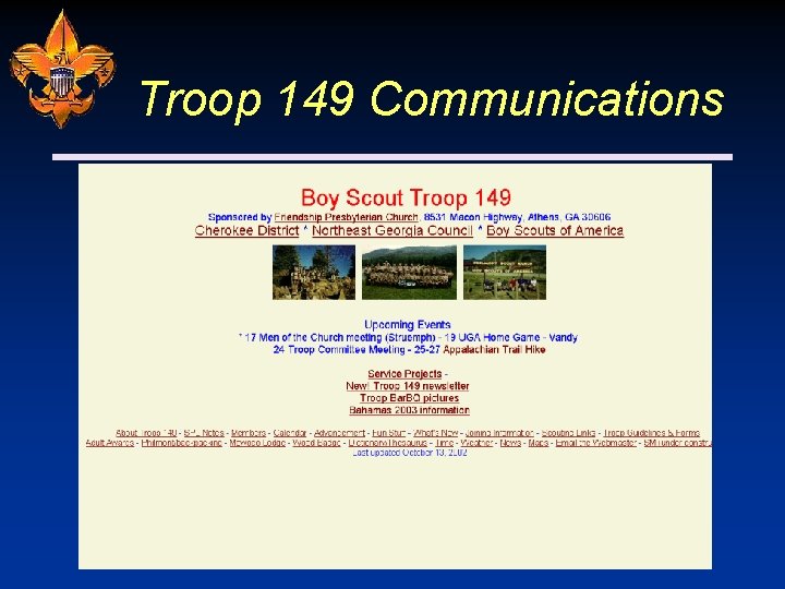 Troop 149 Communications 