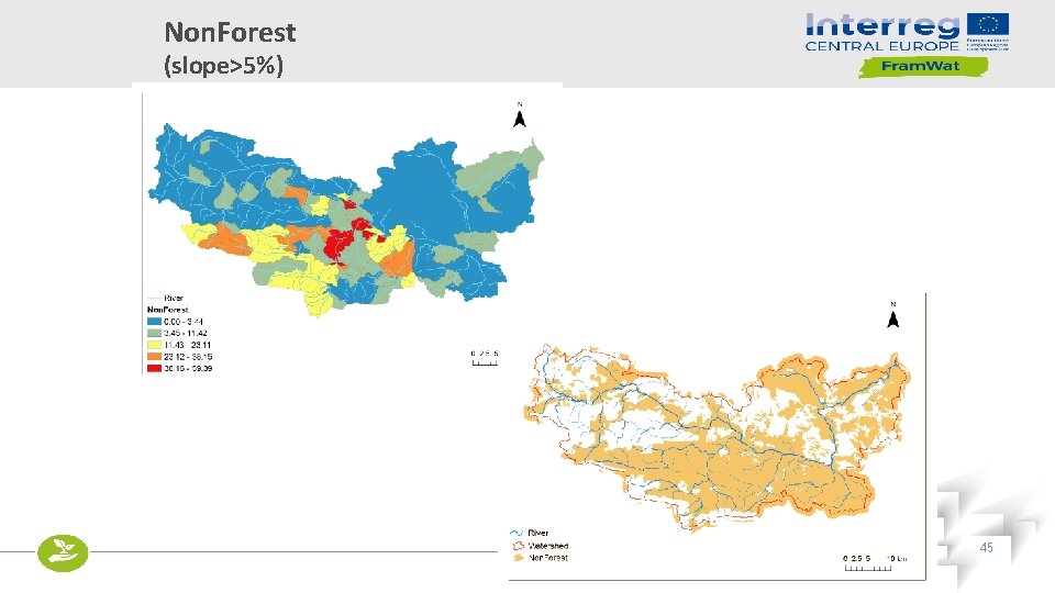 Non. Forest (slope>5%) TAKING COOPERATION FORWARD 45 