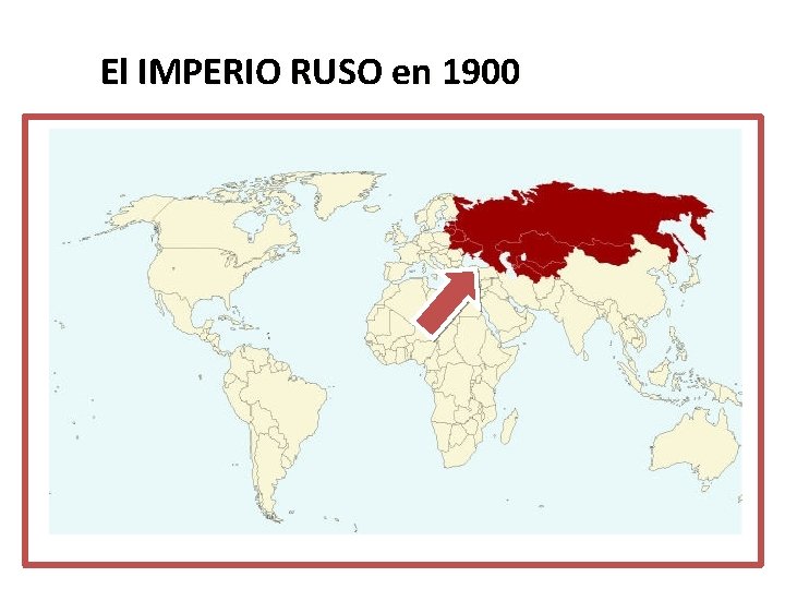 El IMPERIO RUSO en 1900 