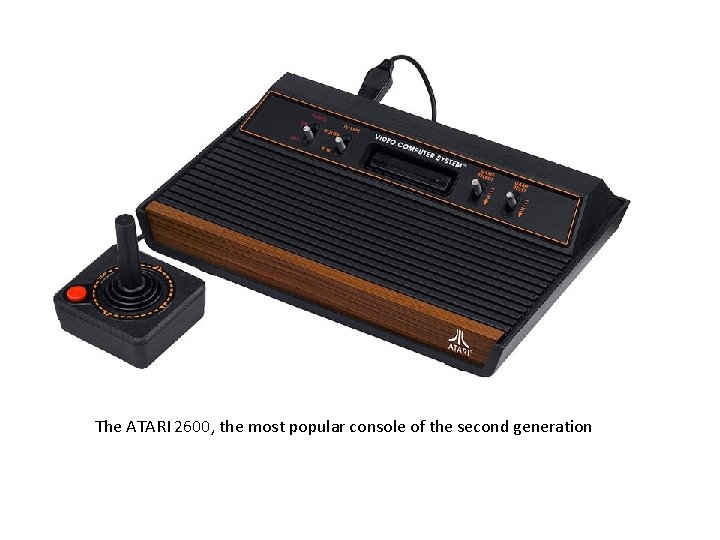 The ATARI 2600, the most popular console of the second generation 