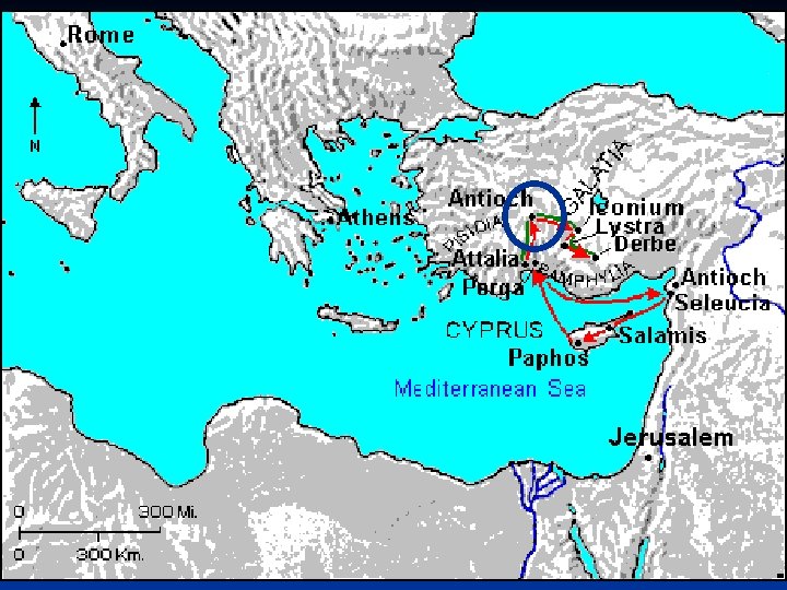 On to Pisidian Antioch [13] Now Paul and those with him left Paphos by