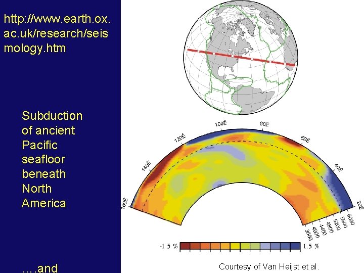http: //www. earth. ox. ac. uk/research/seis mology. htm Subduction of ancient Pacific seafloor beneath