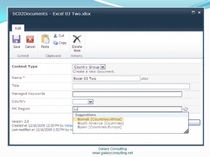 Galaxy Consulting www. galaxyconsulting. net 