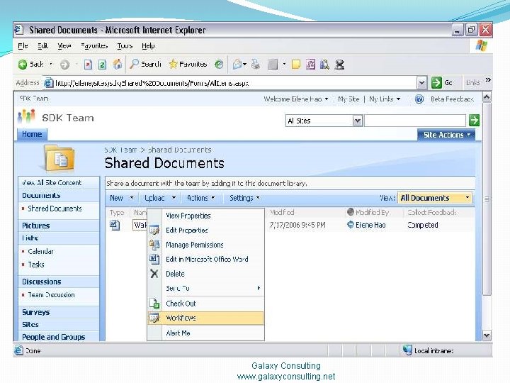 Galaxy Consulting www. galaxyconsulting. net 