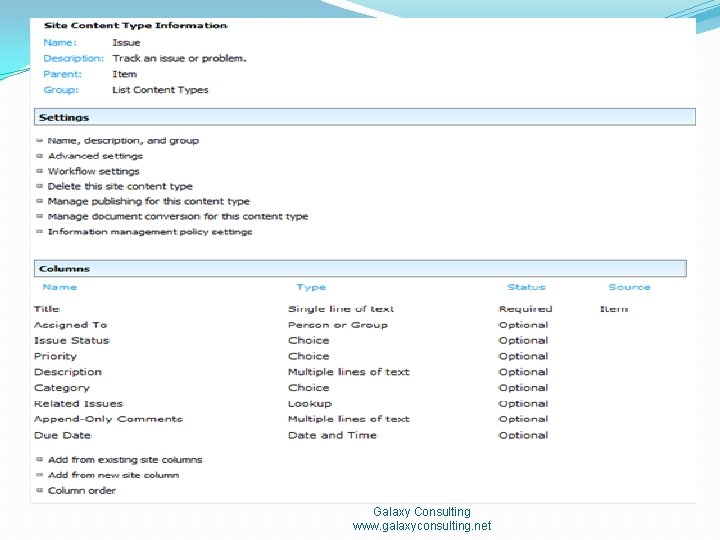 Galaxy Consulting www. galaxyconsulting. net 