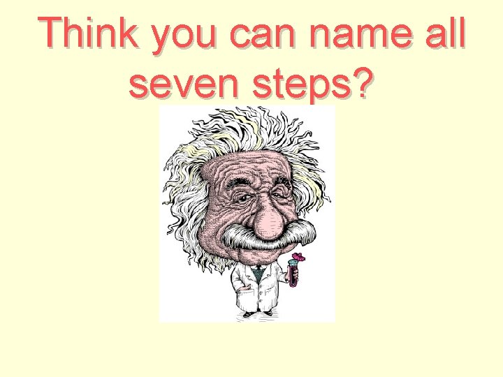 Think you can name all seven steps? 