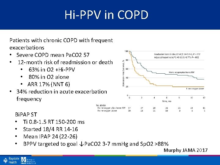 Hi-PPV in COPD Patients with chronic COPD with frequent exacerbations • Severe COPD mean