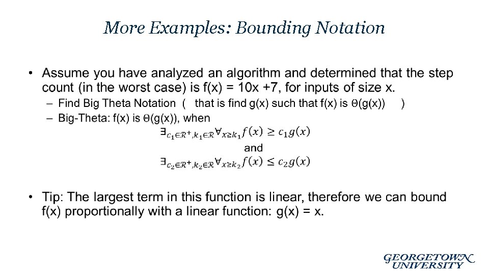 More Examples: Bounding Notation • 