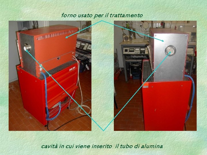 forno usato per il trattamento cavità in cui viene inserito il tubo di alumina forno usato per il trattamento cavità in cui viene inserito il tubo di alumina