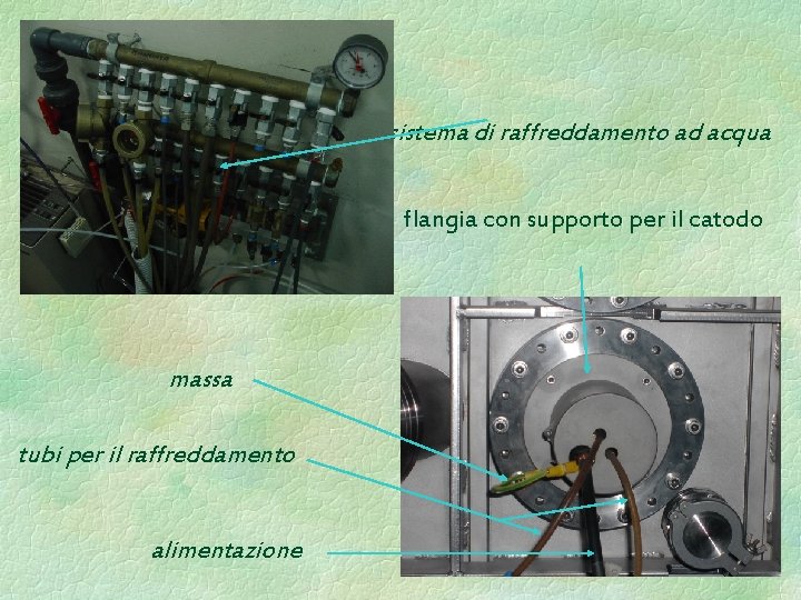 sistema di raffreddamento ad acqua flangia con supporto per il catodo massa tubi per sistema di raffreddamento ad acqua flangia con supporto per il catodo massa tubi per