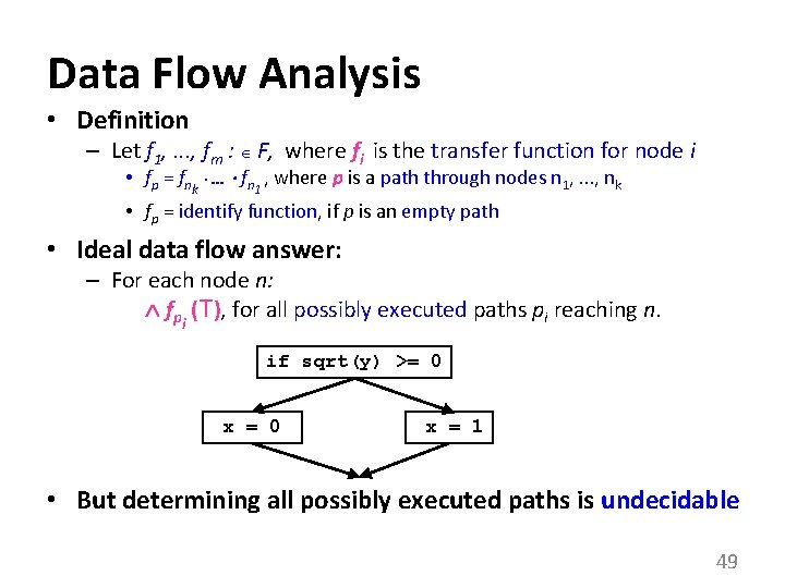 CSC D 70 Compiler Optimization Dataflow Analysis Prof