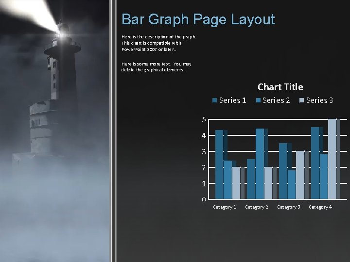 Bar Graph Page Layout Here is the description of the graph. This chart is