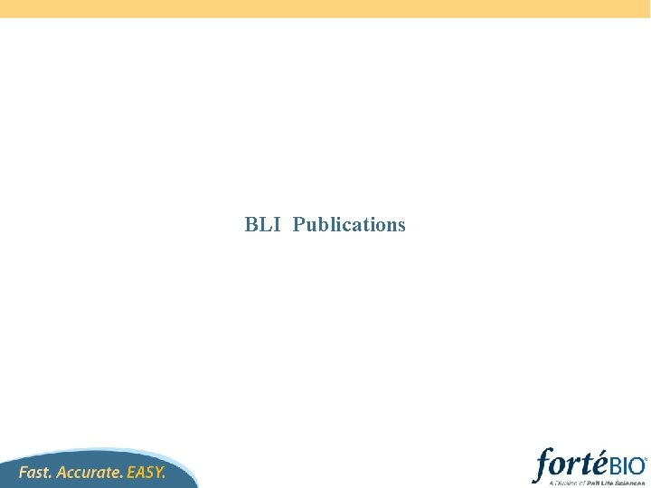 BLI Publications 