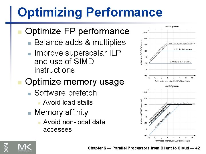 Optimizing Performance n Optimize FP performance n n n Balance adds & multiplies Improve