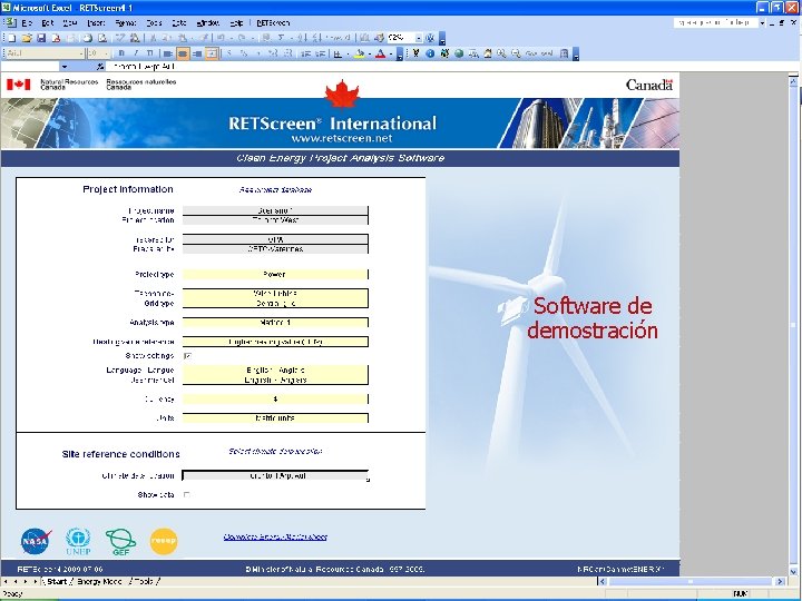 Software de demostración 
