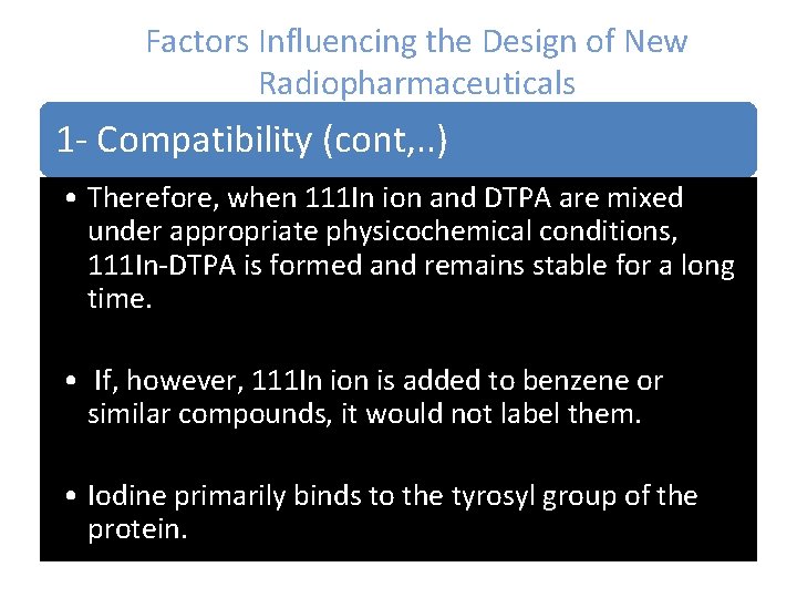 Radiopharmaceuticals and Methods of Radiolabeling DESIGN OF NEW