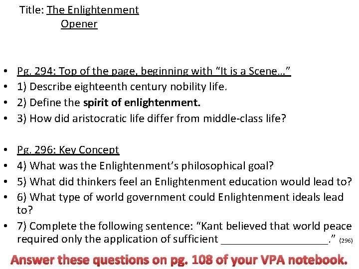 Title: The Enlightenment Opener • • Pg. 294: Top of the page, beginning with
