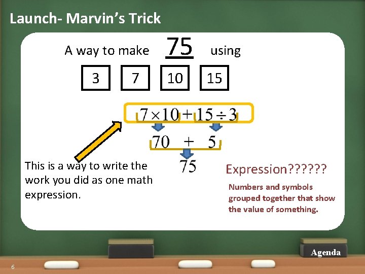 Launch- Marvin’s Trick A way to make 3 7 This is a way to