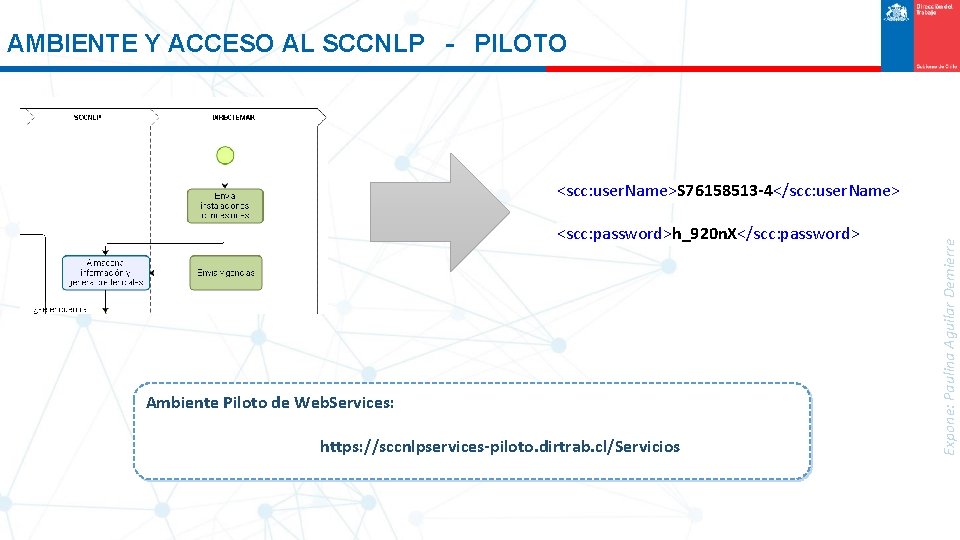 AMBIENTE Y ACCESO AL SCCNLP - PILOTO <scc: password>h_920 n. X</scc: password> Ambiente Piloto