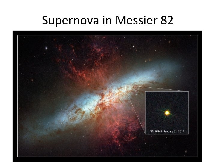 Supernova in Messier 82 