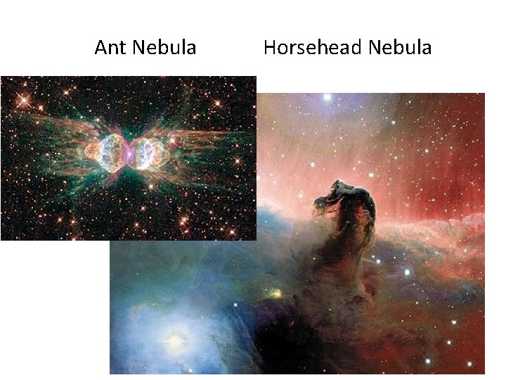 Ant Nebula Horsehead Nebula 