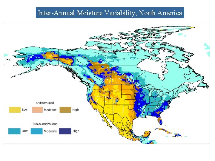 Inter-Annual Moisture Variability, North America 