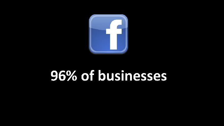 96% of businesses 