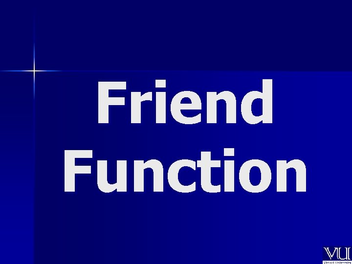 Friend Function 