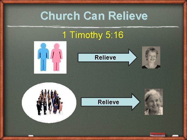 Church Can Relieve 1 Timothy 5: 16 Relieve 