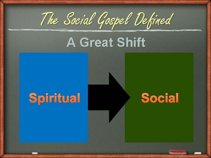 The Social Gospel Defined A Great Shift Spiritual Social 
