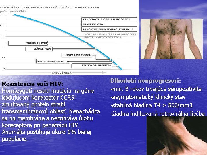 Rezistencia voči HIV: Homozygoti nesúci mutáciu na géne kódujúcom koreceptor CCR 5: zmutovaný proteín