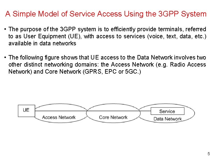 A Simple Model of Service Access Using the 3 GPP System • The purpose A Simple Model of Service Access Using the 3 GPP System • The purpose