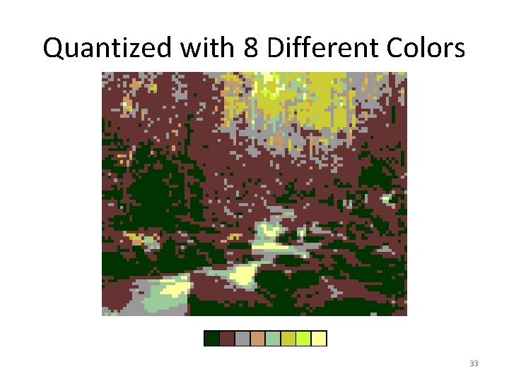 Quantized with 8 Different Colors 33 