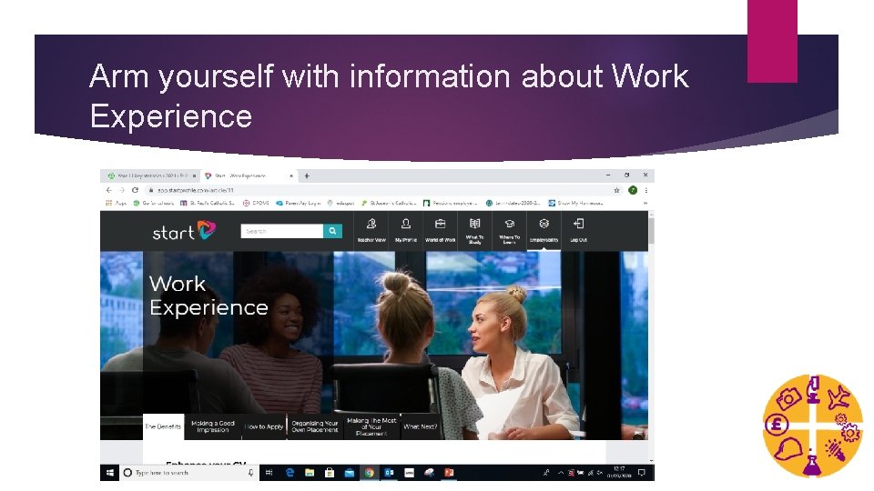 Arm yourself with information about Work Experience 