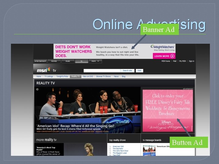 Online Advertising Banner Ad Button Ad 