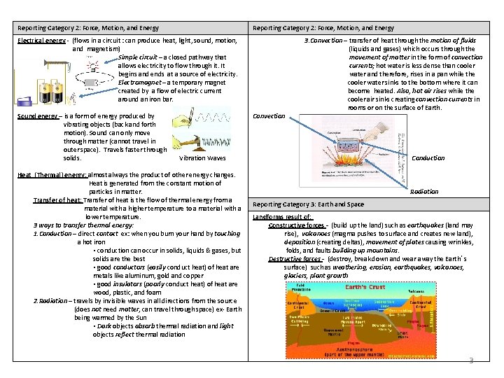 Reporting Category 2: Force, Motion, and Energy Electrical energy - (flows in a circuit