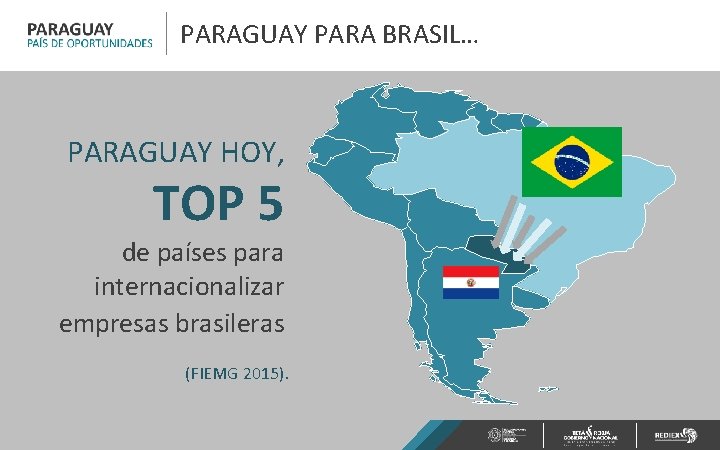 PARAGUAY PARA BRASIL… PARAGUAY HOY, TOP 5 de países para internacionalizar empresas brasileras (FIEMG