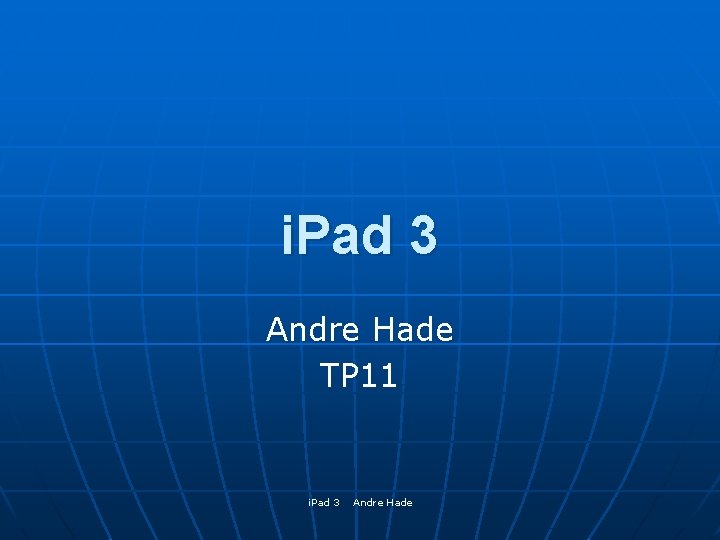 i. Pad 3 Andre Hade TP 11 i. Pad 3 Andre Hade 