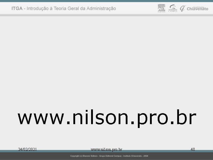 www. nilson. pro. br 24/02/2021 www. nilson. pro. br 48 