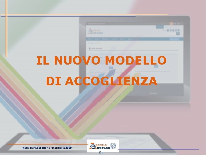 IL NUOVO MODELLO DI ACCOGLIENZA Mese dell’Educazione Finanziaria 2020 64 