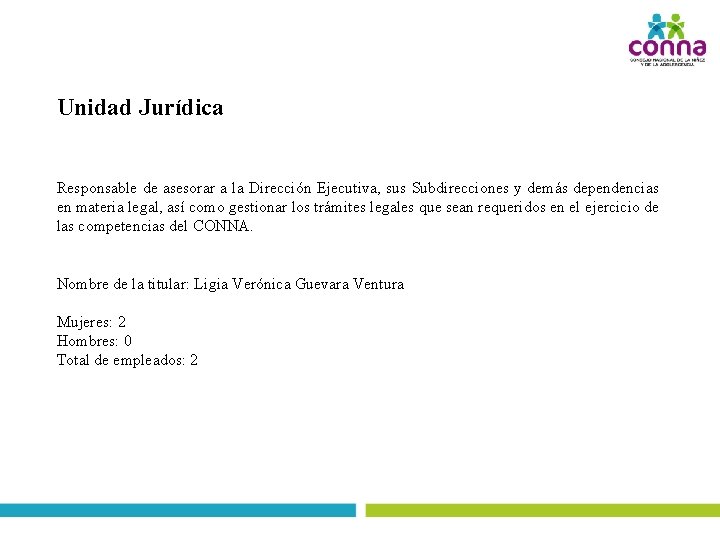 Unidad Jurídica Responsable de asesorar a la Dirección Ejecutiva, sus Subdirecciones y demás dependencias