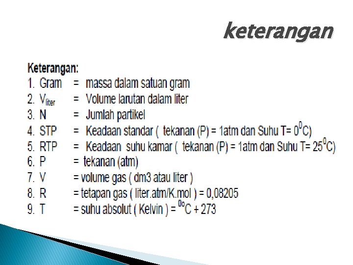 keterangan 
