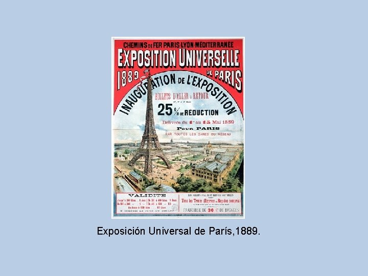Exposición Universal de París, 1889. 