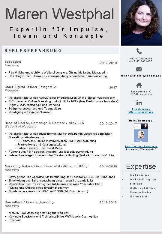 Maren Westphal E x p e r t i n f ü r I