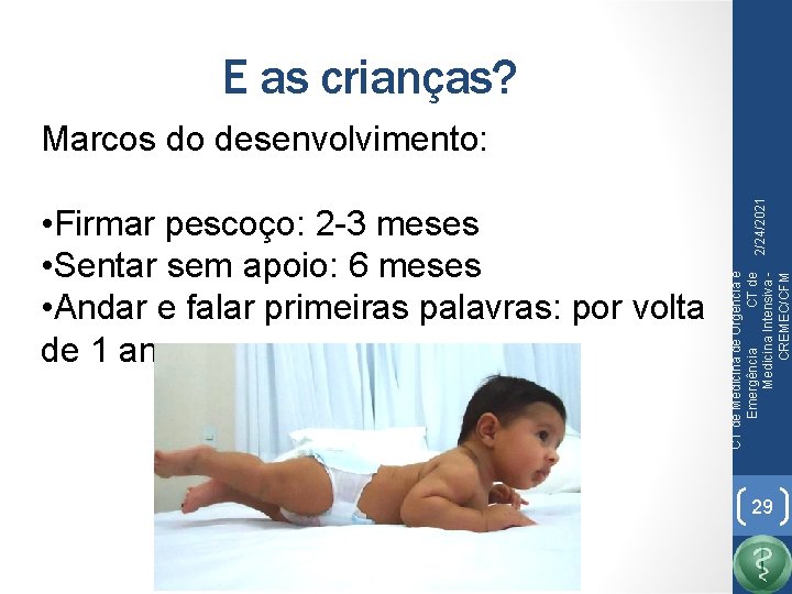 E as crianças? CT de Medicina de Urgência e Emergência CT de Medicina Intensiva